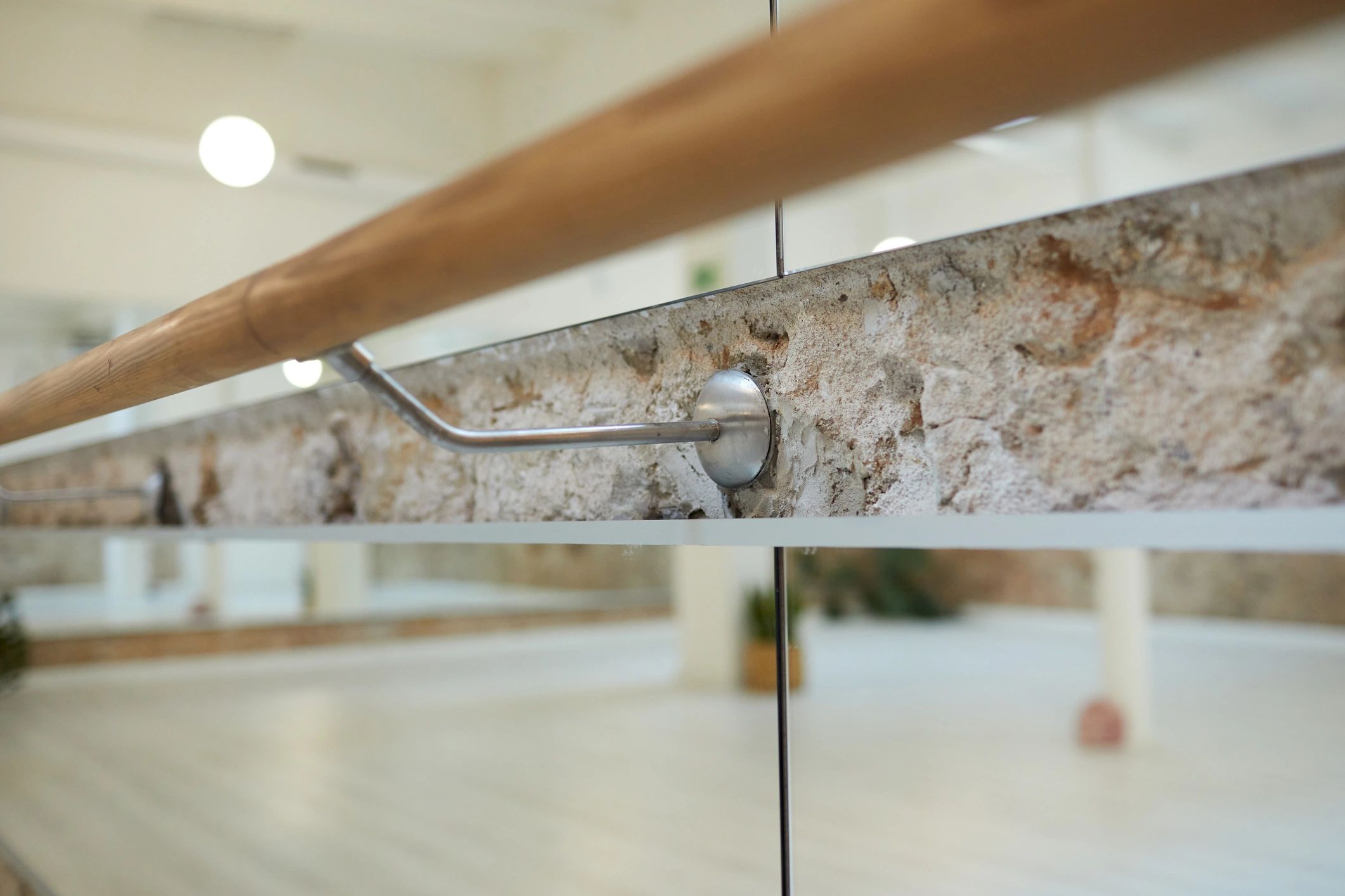 Barre class studio space