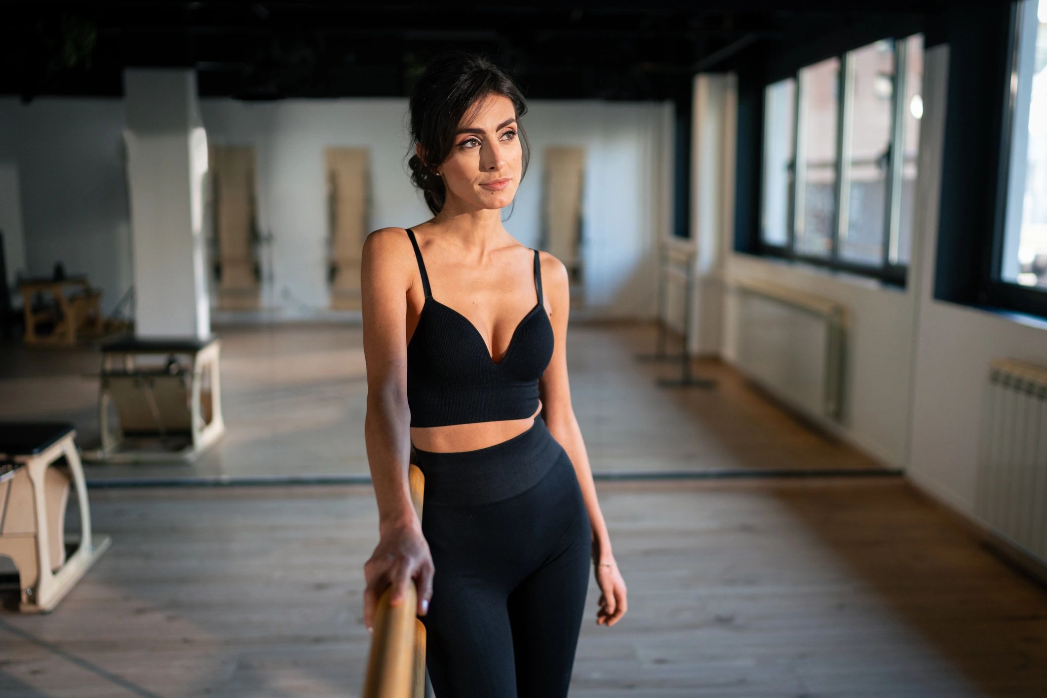 Group ballet fitness class